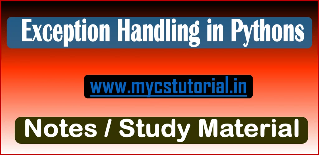 Exception handling