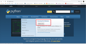 Python Download and Installatioin