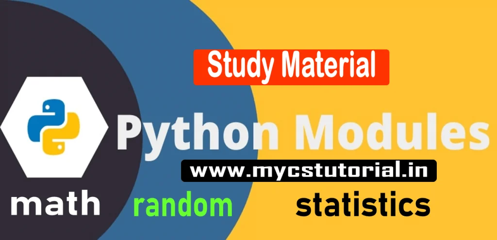 python module math random statistic