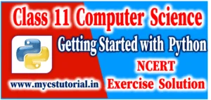 Getting started with python solution