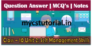 Self Management Skills