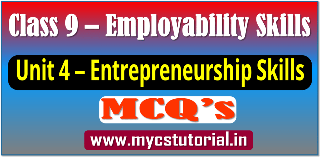 class 9 Entrepreneurship skills mcqs
