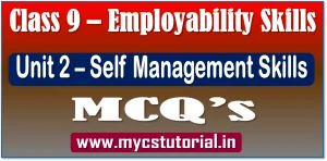 class 9 self management skills