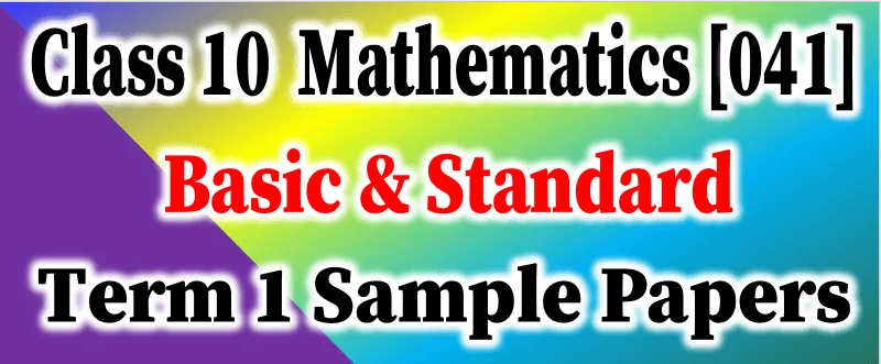 Maths Basic and Standard Sample Papers