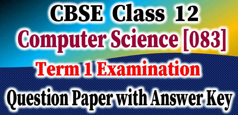 Computer Science Answer Key 083