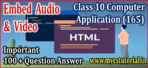 Embed audio and video in HTML Question Answer