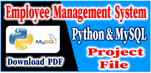 employee management system project in python and mysql