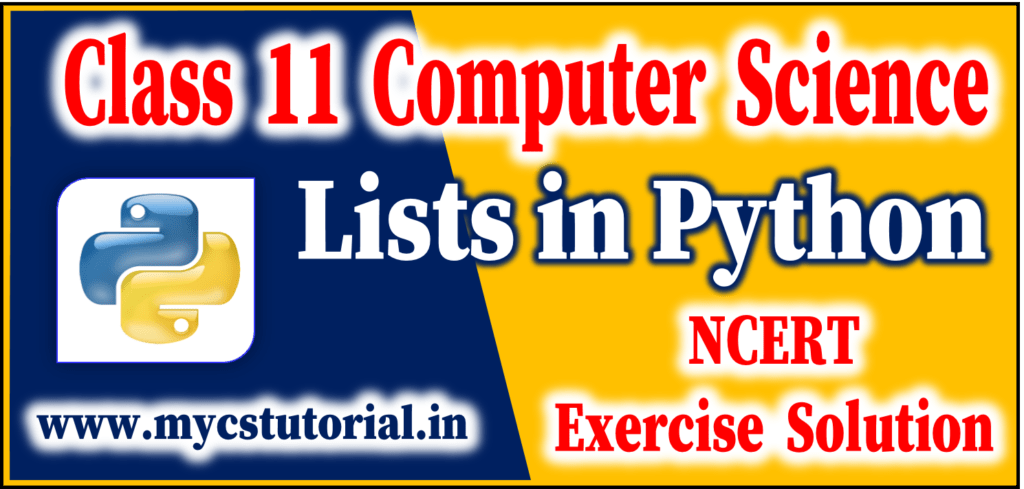 lists in python ncert exercise question answer