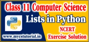lists in python ncert exercise question answer