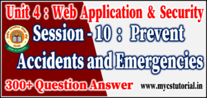 Unit 4 Web Application and Security Session 10 Prevent Accidents and Emergencies