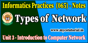 types of network class 12 informatics practices notes