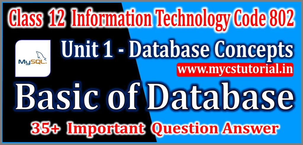 Basics of Database Question Answer