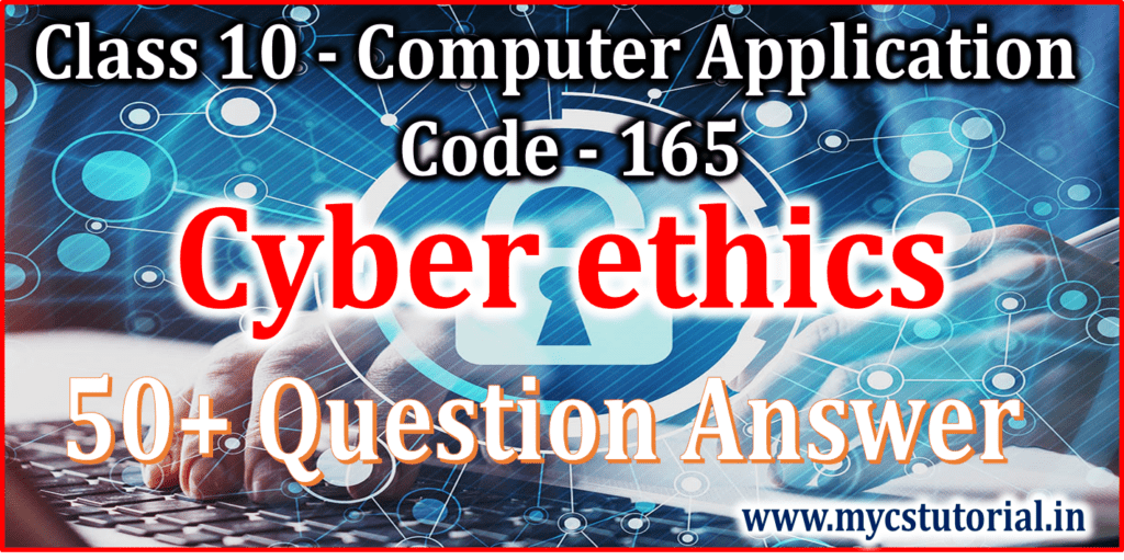 cyber ethics important question answer