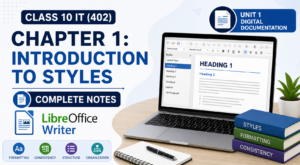Class 10 IT Code 402 Chapter 1: Introduction to Styles – Complete Notes (LibreOffice Writer)